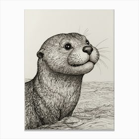 Otter 3 Canvas Print