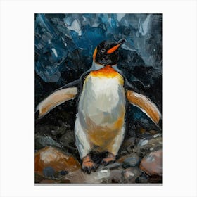 Adlie Penguin King George Island Oil Painitng 1 Canvas Print