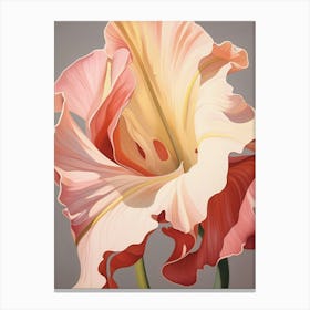 Floral Illustration Gloriosa Lily 4 Canvas Print