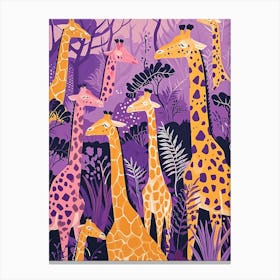 Cute Storybook Style Giraffe Illustration 3 Canvas Print