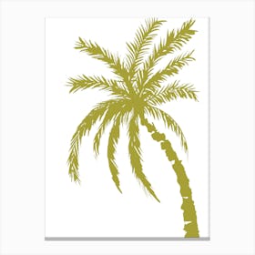 Green Palm Tree Canvas Print