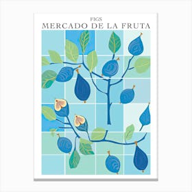 Mercado De La Fruta Figs Illustration 5 Poster Canvas Print