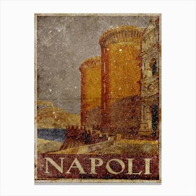 Vintage Travel Poster ― Napoli Canvas Print