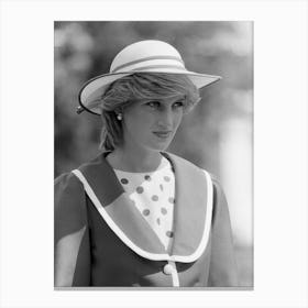 Diana, Princess Of Wales On The Royal Tour Of Canada, 1983 Canvas Print