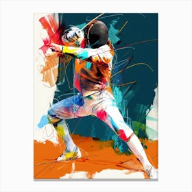 Fencing Art sport Canvas Print