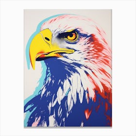 Andy Warhol Style Bird Eagle 2 Canvas Print