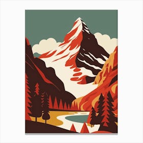 Swiss Mountains Canvas Print