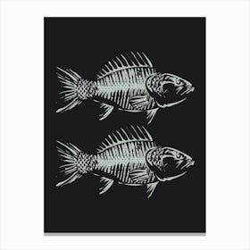 Fish Skeletons Canvas Print