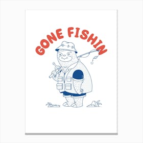 Gone Fishin Canvas Print