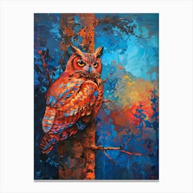 Owl In The Tree Canvas Print