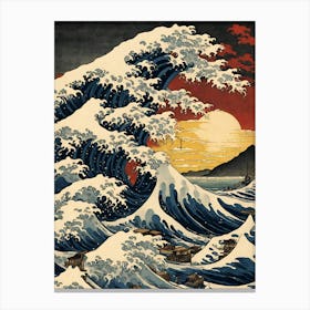 Great Wave Off Kanagawa 1 Canvas Print