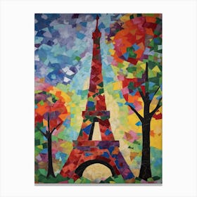 Eiffel Tower Paris France Henri Matisse Style 14 Canvas Print