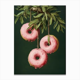 Donuts On A Branch 4 Canvas Print