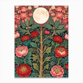 Peony Tree William Morris Canvas Print