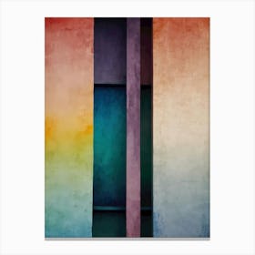 Rainbow Wall Canvas Print