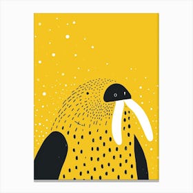 Yellow Walrus 3 Canvas Print