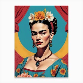 Frida Kahlo Portrait (11) Canvas Print