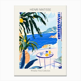 Matisse Window View Collection Summer Holidays Canvas Print