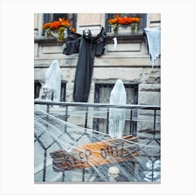 Keep Out, Halloween In New York Canvas Print