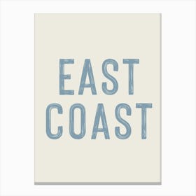 East Coast Sign Blue 1 Stampe su tela