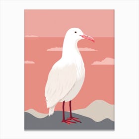 Minimalist Albatross 1 Illustration Canvas Print