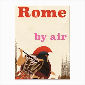 Rome By Air Canvas Print