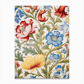 Floral Wallpaper 64 Canvas Print