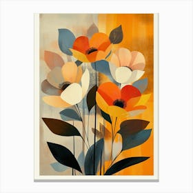 Orange Flowers 1 Canvas Print