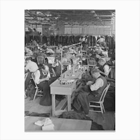 Untitled Photo, Possibly Related To Interior Of Cooperative Garment Factory At Jersey Homesteads, Showing Some Canvas Print