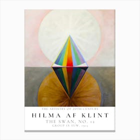 Hilma Af Klint Swan 13 Canvas Print