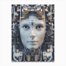 Futuristic Woman Canvas Print