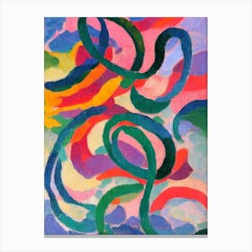 Elasmosaurus Matisse Inspired Canvas Print