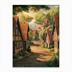 Fairytale Village Canvas Print