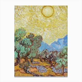 Van Gogh - Olive Trees In The Sun Canvas Print