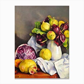 Radicchio 2 Cezanne Style vegetable Canvas Print