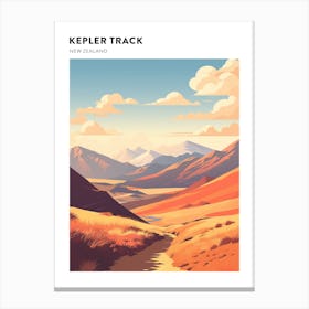 Kepler Track New Zealand 1 Hiking Trail Landscape Poster Canvas Print