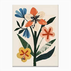 Painted Florals Amaryllis 5 Canvas Print