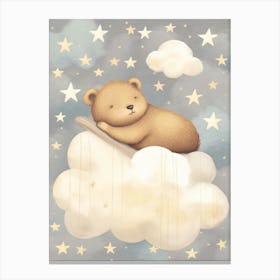 Sleeping Baby Beaver 1 Canvas Print