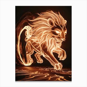 Fire Lion 3 Canvas Print