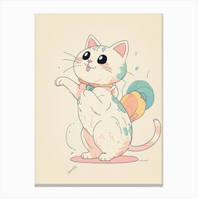 Kawaii Cat 2 Canvas Print