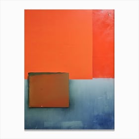 Red And Blue Abstract Painting 3 Canvas Print