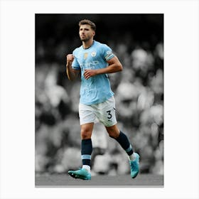 Ruben Dias Of Manchester City Canvas Print