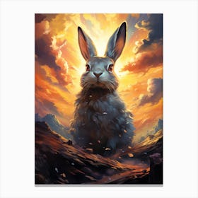 Rabbit In The Sky Canvas Print