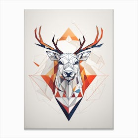 Geometric Deer Print Canvas Print