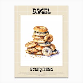 Everything Bagel 8 Canvas Print