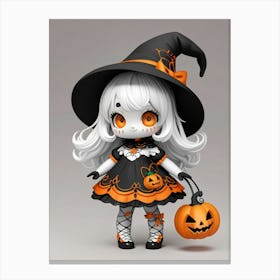 Halloween Witch 10 Canvas Print