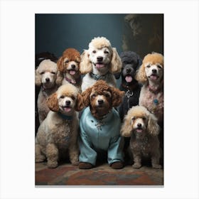 Groupie Poodles Canvas Print