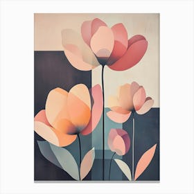 Pink Flowers Canvas Print