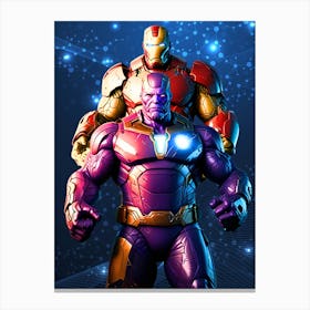 Two Avengers Figures Canvas Print