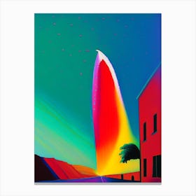 Comet Tail Abstract Modern Pop Space Canvas Print